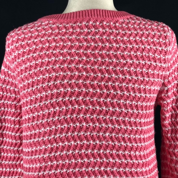 Gap Pink Striped Chunky Sweater - Picture 6 of 8